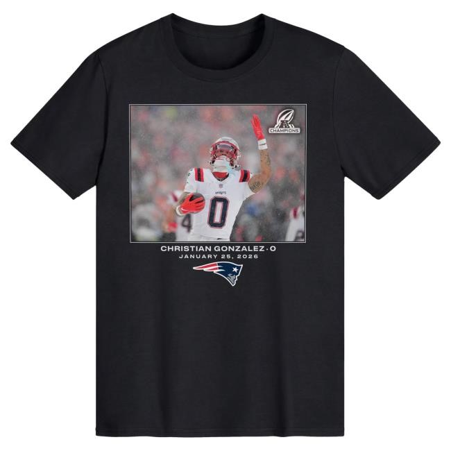 Official NFL Super Bowl Bound Christian Gonzalez Black Shirt