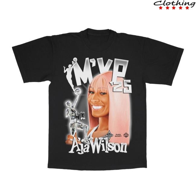 Las Vegas Aces A'ja Wilson 2025 Mvp Shirt