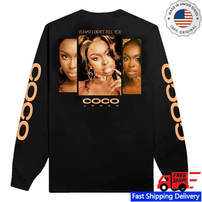 Official Coco Jones Merch Coco Photo Crewneck Sweatshirt Official Coco Jones Merch Coco Photo Hooded Sweatshirt