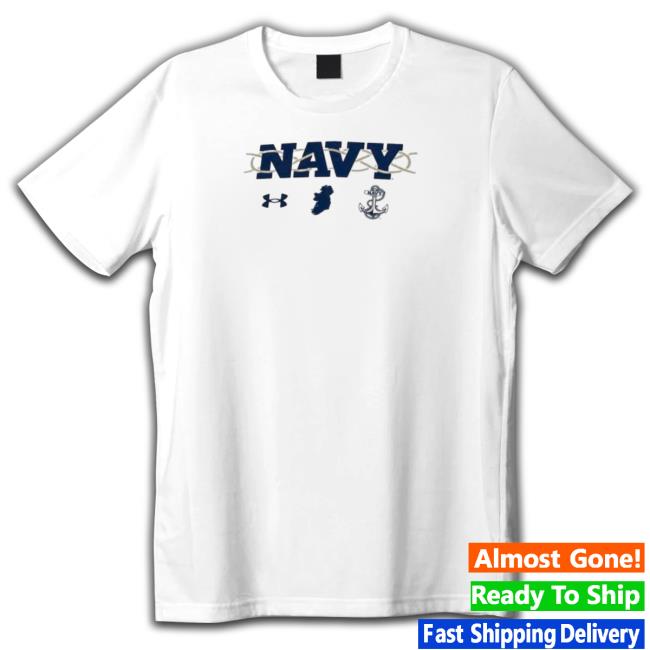 Official Navy Midshipmen Under Armour 2023 Aer Lingus College Football Classic Celtic Knot Shirts