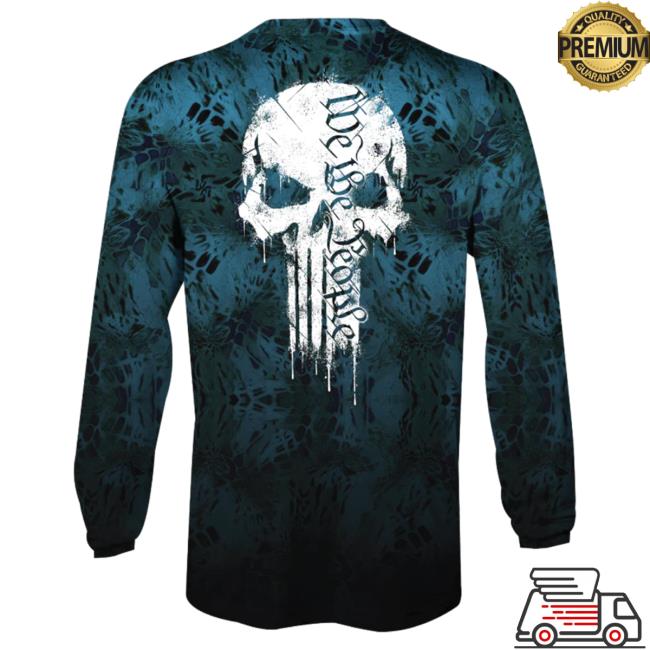Official Howitzer Clothing We The People Skull Long Sleeve T Shirt Black Multi