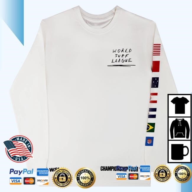 Official Wsl Store World Surf League 2025 CT Long Sleeve Flag
