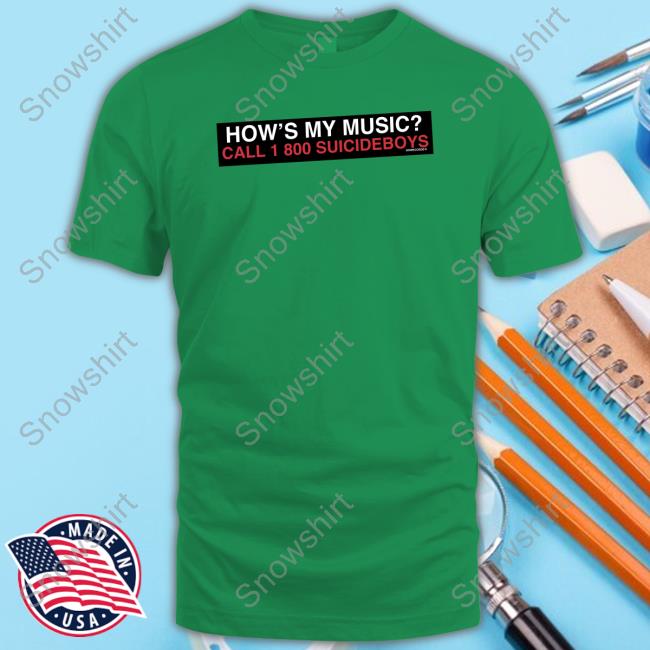 G59 How's My Music Call 1 800 Suicideboys Long Sleeve Shirt G59 Merch G59 Bumper Sticker Hooded Sweatshirt How's My Music Call 1 800 Suicideboys