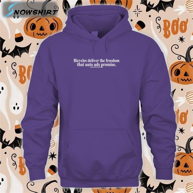 Bicycles Deliver The Freedom That Auto Ads Promise Tees Funny Creativebyrovelo Merch Bicycles Deliver The Freedom That Auto Ads Promise Shirt Joe Cutrufo