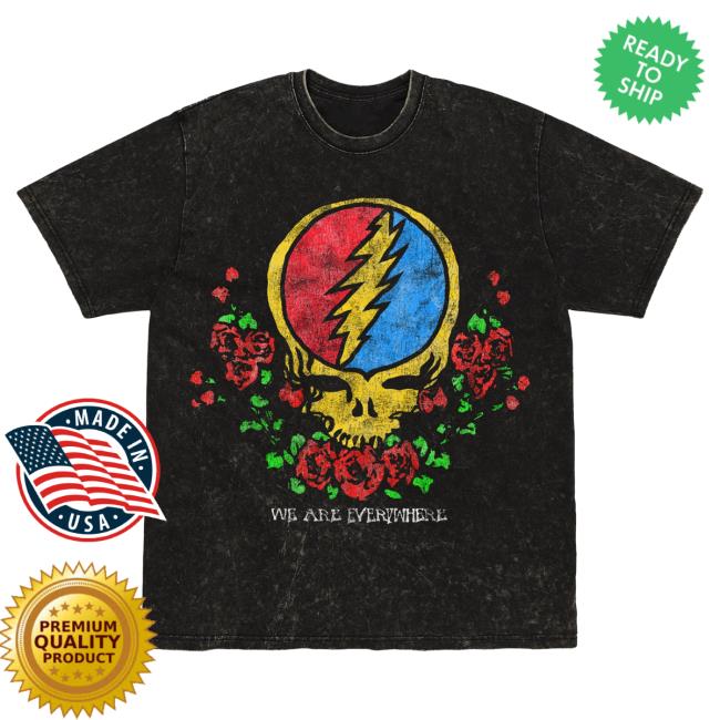 Official Grateful Dead Merch Store We Are Everywhere Unisex Oversized Popover Shirt GratefulDead Shop