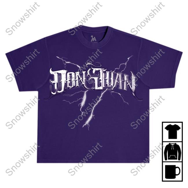 Maluma Merch Don Juan Vintage Purple Long Sleeve Tee