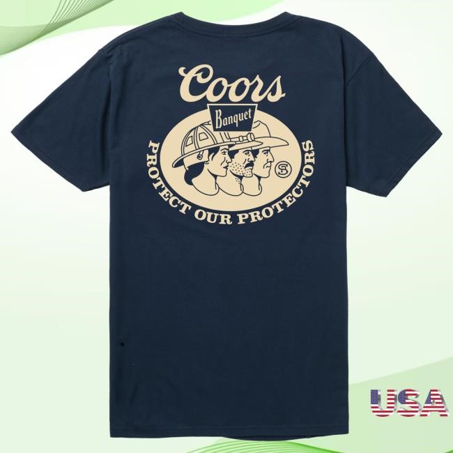 Official Seager Clothing Store Shop Seager X Coors Banquet Protectors Tshirt Navy WhiteSeagerco