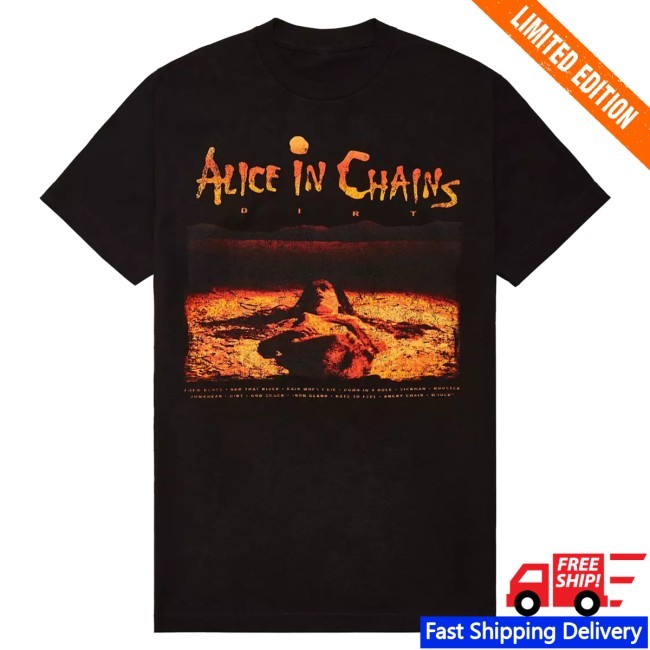 Hottopic Alice In Chains Dirt Tracklist Tee Shirt