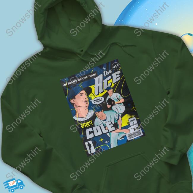 Gerrit Cole The Ace Comic Edition Crewneck Sweatshirt Jomboy Media Gerrit Cole The Ace Comic Edition Hooded Sweatshirt