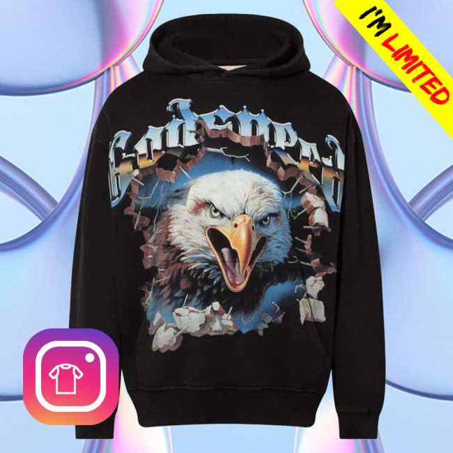 Official Godspeed Nyc Clothing Merch Spirit Animal (Black Washed) Pull Over Hoodie
