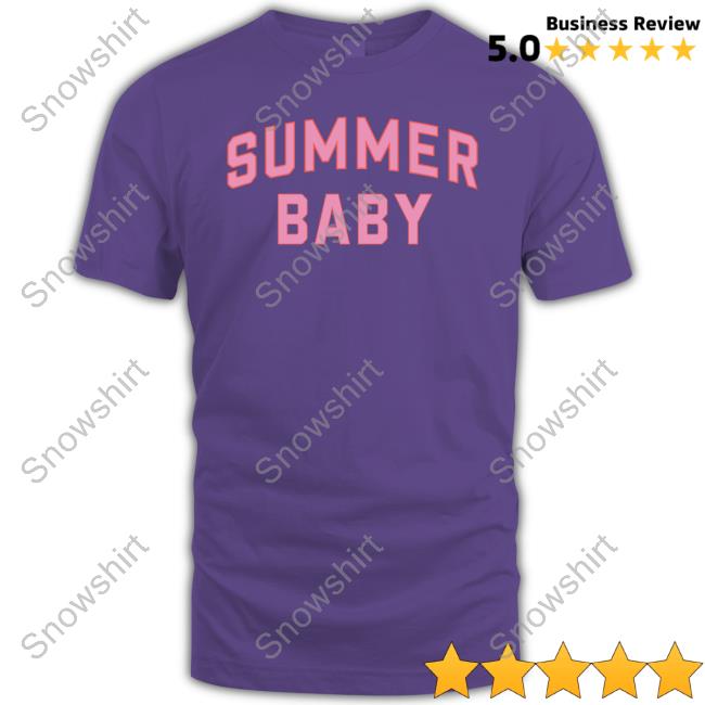 Jonas Brothers Merch Summer Baby Collegiate T Shirts Official Summer Baby Tee