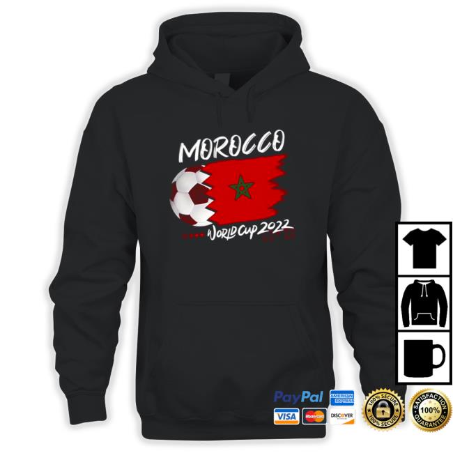 Official Morocco World Cup 2022 Football Sweatshirt Official Morocco World Cup 2022 Football Tee