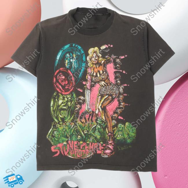 Official Justin Reed Vintage Stone Temple Pilots Zombie Hot Shirt Black Justinreed