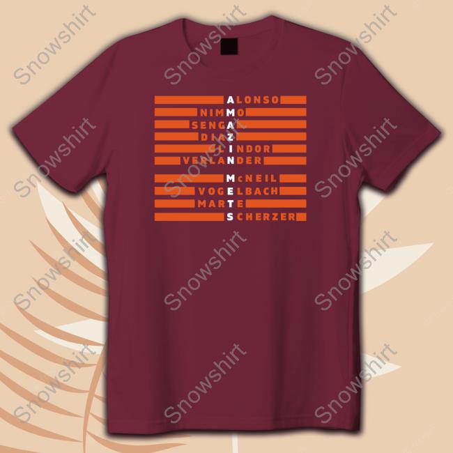 Amazin Mets Alonso Nimmo Senga Diaz Lindor Verlander Mcneil Vogelbach Marte Scherzer Tee Shirt