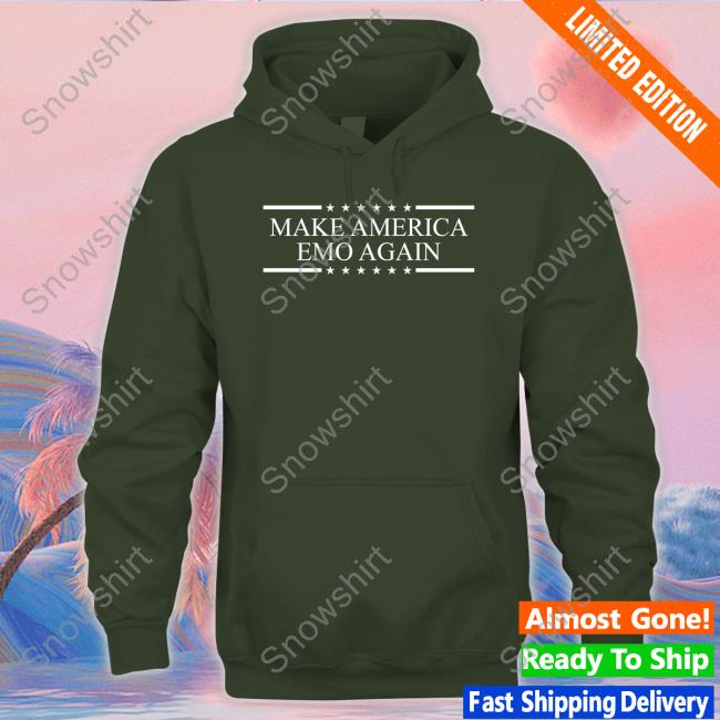 Make America Emo Again T-Shirt Make America Emo Again Shirt Black