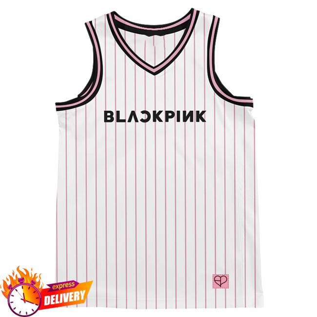 Deadline Tour Merch BLACKPINK Basketball Jersey White Hot Shirt | Blackpink Official Merch Store