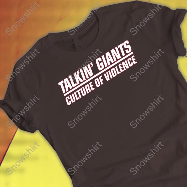 Jomboy Media Merch Talkin' Giants Culture Of Violence Sweatshirt Jomboy Media Talkin' Giants Culture Of Violence Crewneck Sweatshirt