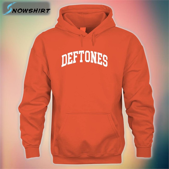 Deftones Black Collegiate Long Sleeve T Shirt Deftones Merch