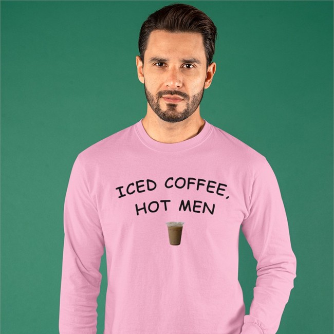 Iced Coffee Hot Men Shirt Funny
