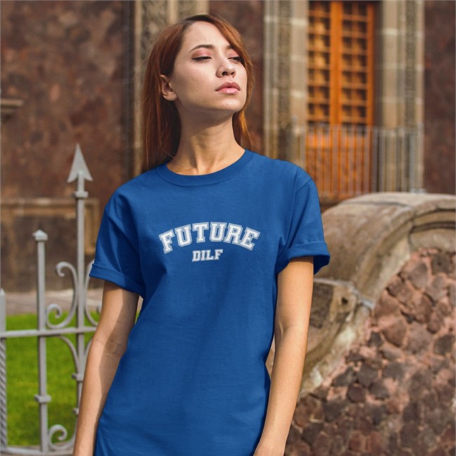 Sadiecrowell Merch Future Dilf Navy T Shirt