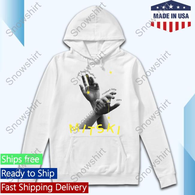 Official Body's Made Of Crushed Little Stars Tee Mitski Merch Hands Hoodie