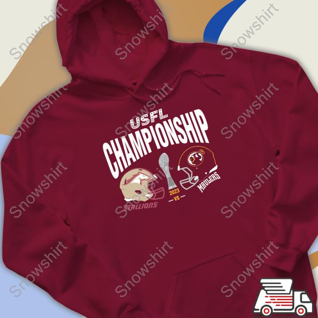 USFL Championship Birmingham Stallions Vs Pittsburgh Maulers Match Up Sweatshirt USFL Championship Birmingham Stallions Vs Pittsburgh Maulers Match Up Hooded Sweatshirt