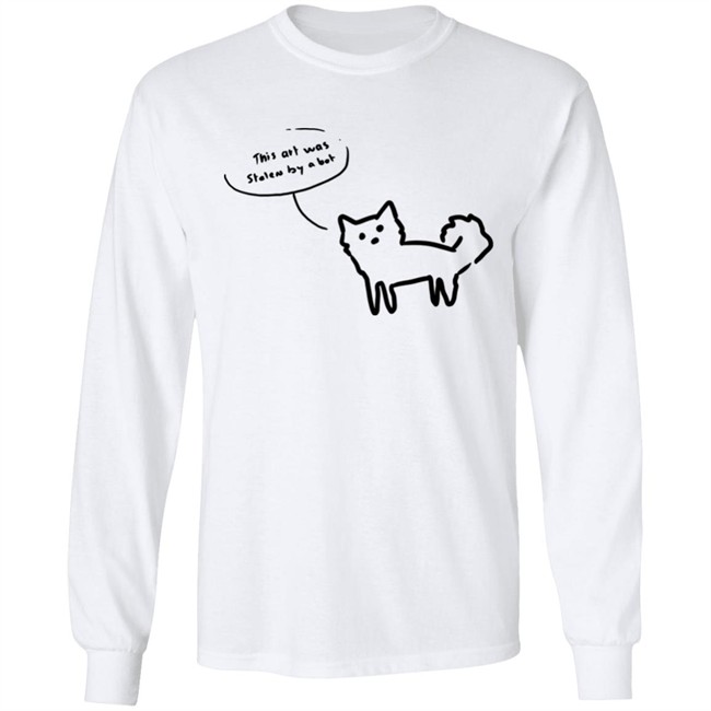 Notidee This Art Was Stelen By A Bot Shirt Notidee This Art Was Stelen By A Bot Shirt