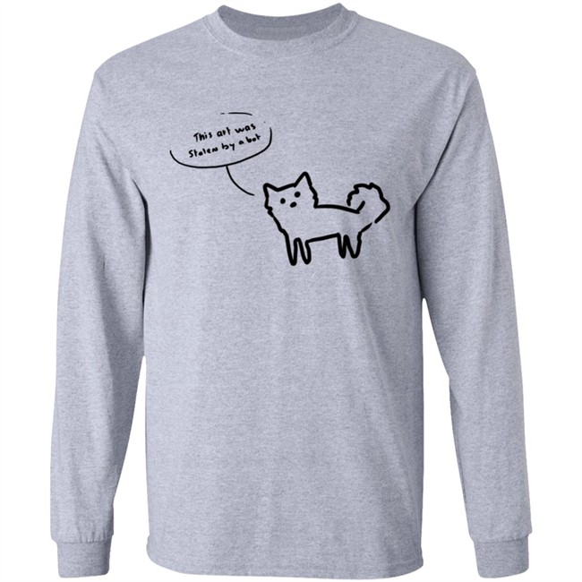 Notidee This Art Was Stelen By A Bot Shirt Notidee This Art Was Stelen By A Bot Shirt