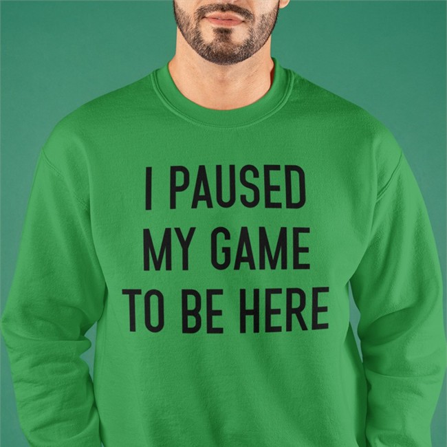 I Paused My Game Toe Here Long Sleeve I Paused My Game Toe Here Hat