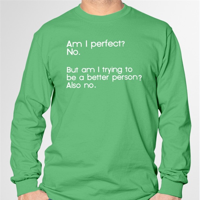 Am I Perfect No But Am I Trying To Be A Better Person Also No Hats Cap Am I Perfect No But Am I Trying To Be A Better Person Also No Hooded Sweatshirt Weird Thrift Store Shirts