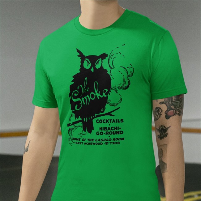 Chris Onstad The Smoke Cocktails Hibachi Go Round T-Shirt Achewood