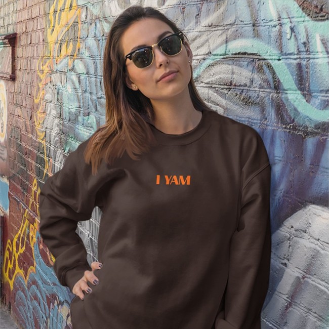 Shirts That Go Hard I Yam Sweatshirt Black Shirtsthtgohard Shirtsthtgohard Shirts That Go Hard I Yam Shirt