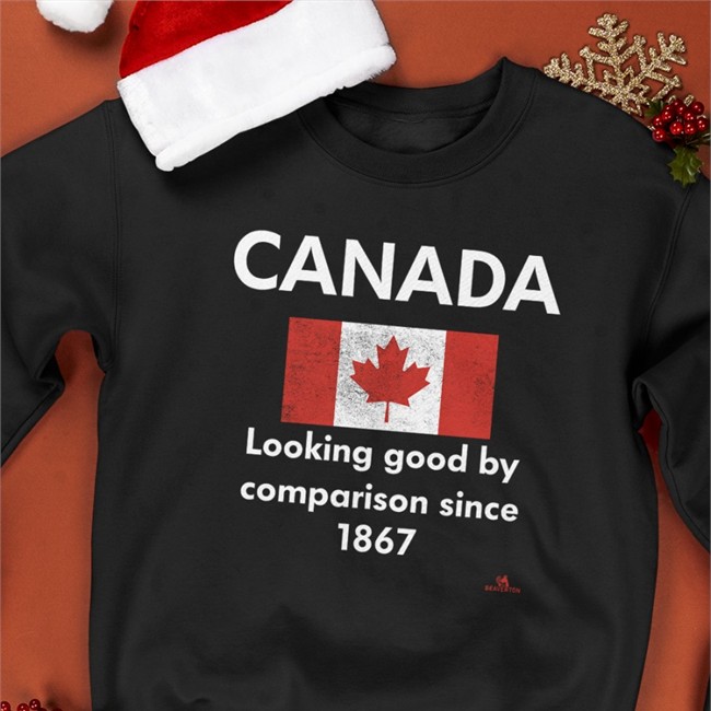 Canada Looking Good By Comparison Since 1867 Hooded Sweatshirt The Beaverton