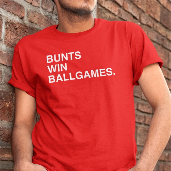 Bunts Win Ballgames T Shirt Obvious Shirts Cole Wright Obvious Shirts Bunts Win Ballgames Hats