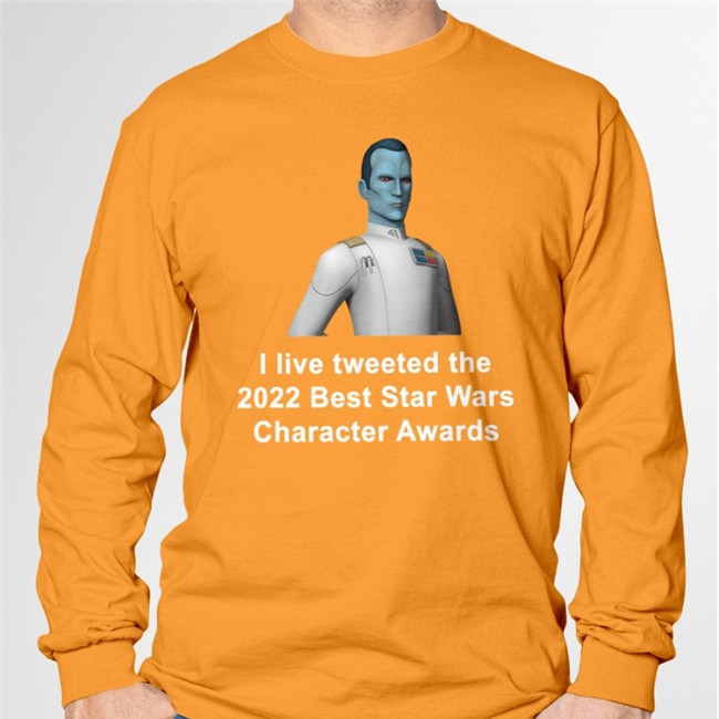 Thrawn I Live Tweeted The 2022 Best Star Wars Character Awards Tee Shirt Satin