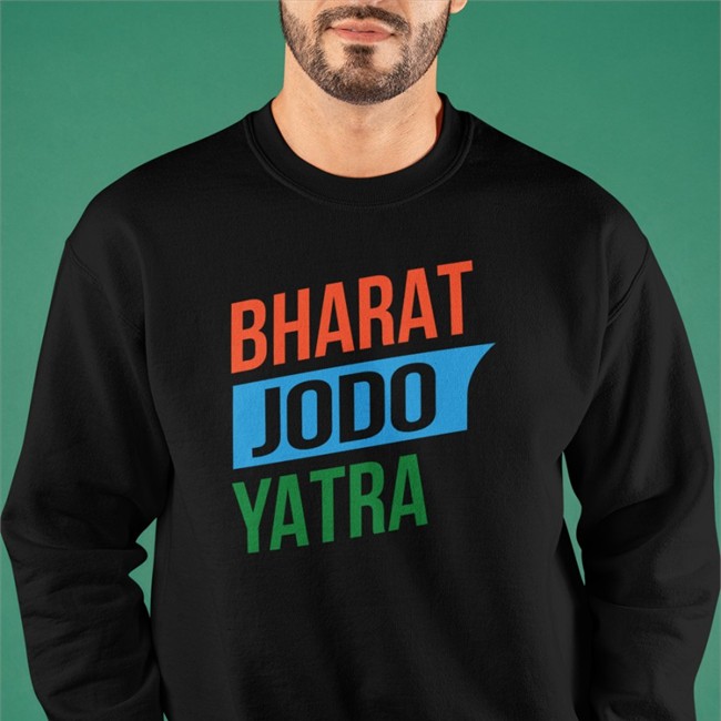 Bharat Jodo Yatra Hoodie Ashok Kumar Pandey Bharat Jodo Yatra Tee Shirt