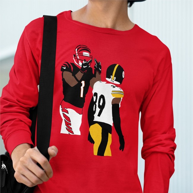 Ja’Marr Chase Fuck Minkah Fitzpatrick T Shirt Orange Ja’Marr Chase Fuck Minkah Fitzpatrick T Shirt Blitzburgh Bengals Fans