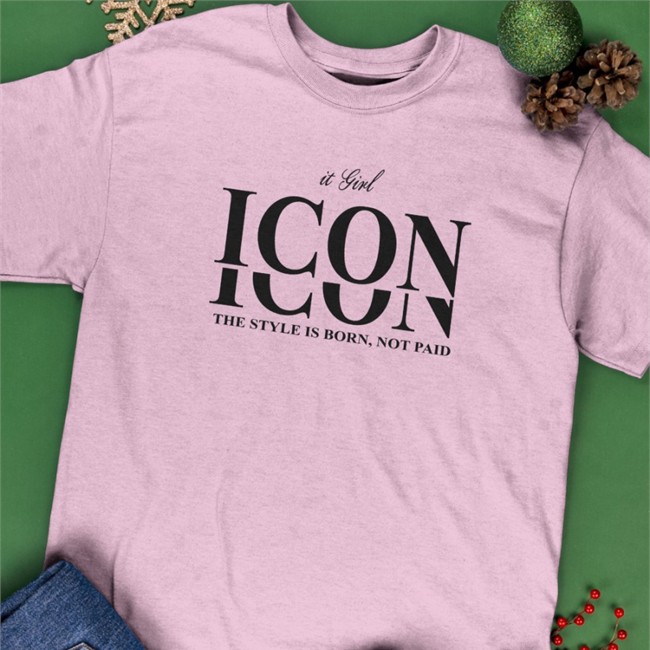 It Girl Icon The Style Is Born Not Paid Tees White Translatedtees It Girl Icon The Style Is Born Not Paid Tee White Translatedtees