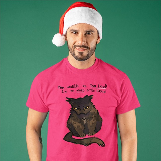 The World Is Too Loud For My Weird Little Brain Cat Long Sleeve Juleteon