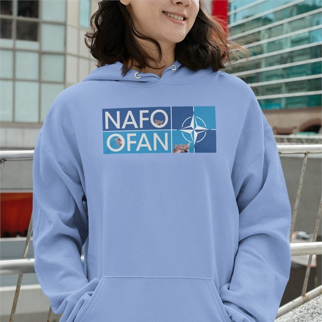 Saint Javelin Merch Fellas NAFO OFAN Insignia Adult Offical Limited T Shirt White Gabrielius Landsbergis