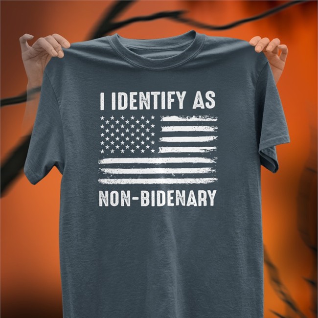 Matt I Identify As Non-Bidenary American Flag Tee Red I Identify As Non-Bidenary American Flag T Shirt Matt