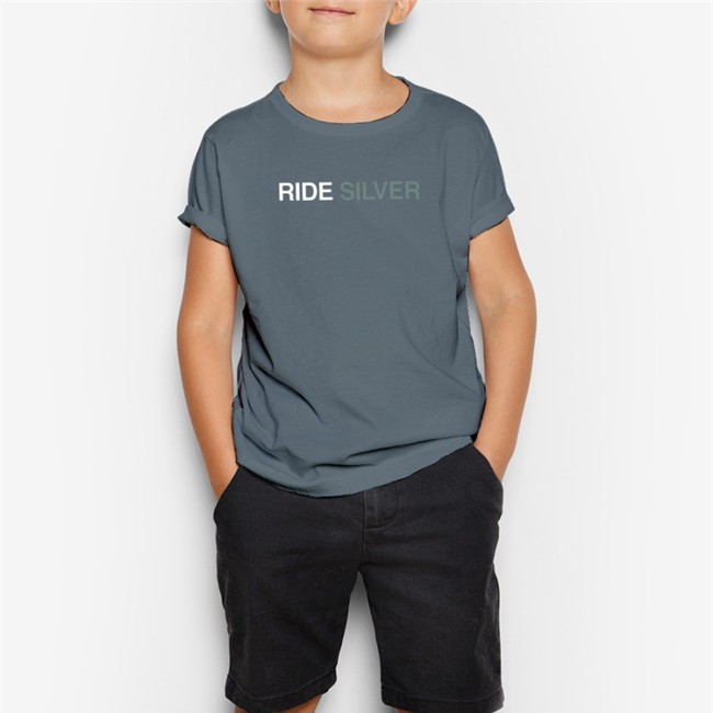 Ride Silver Long Sleeve Randy Clarke Randy Clarke Ride Silver Tee Shirt Charcoal Grey Metro wmataGM