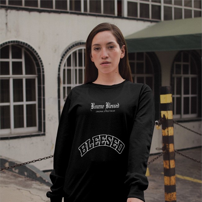 Bourne Drip Merch Bourne Blessed Original Streetwear Blessed Limited TShirt Black Kendrick Bourne Poly