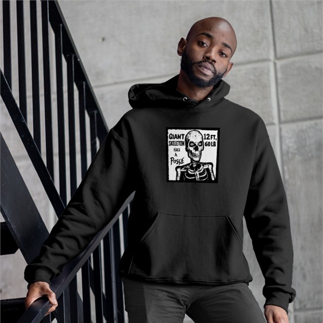 Giant Skeleton Has A Posse V Neck T Shirt Rob Sheridan Store