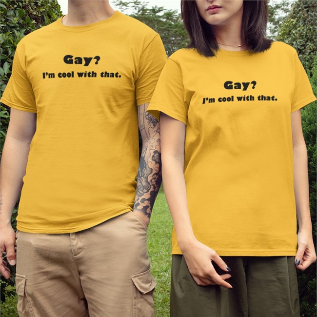 Shirts That Go Hard Gay I'm Cool With That Hooded Sweatshirt