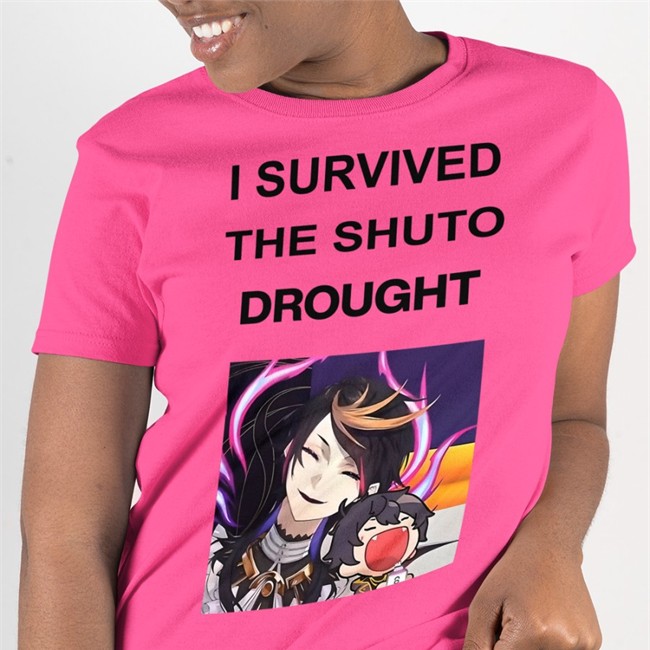 I Survived The Shuto Drought Baseball Sleeve Tee Funny Prodsoumako I Survived The Shuto Drought Shirt White