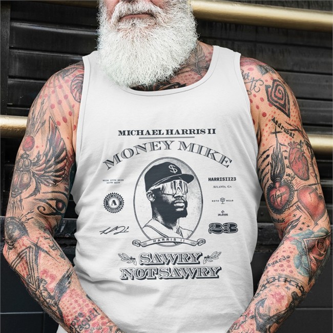 Roto Wear Merch Ozzie Money Mike Sawry Not Sawry Limited Edition Tees White Dren Braves