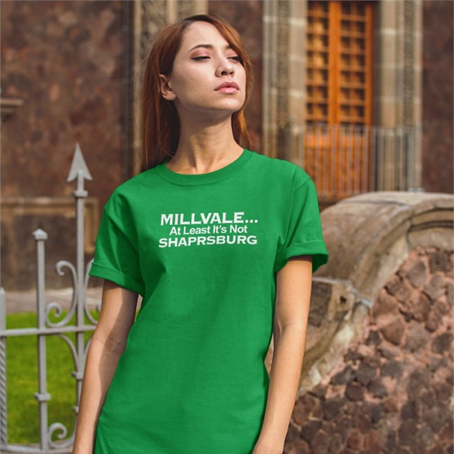 Millvale At Least It’S Not Shaprsburg Tee Shirt Colin Dunlap Millvale At Least It’S Not Shaprsburg Hoodie Colin Dunlap