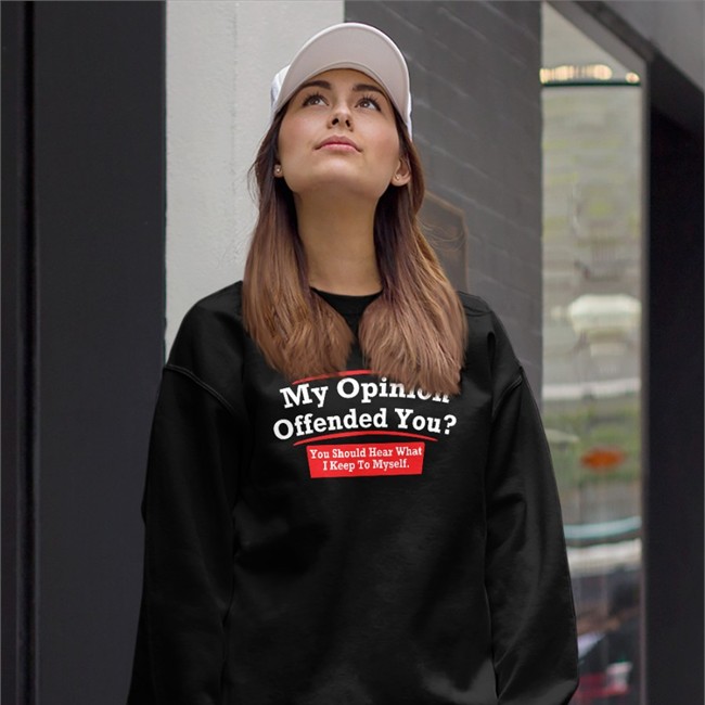 Trending My Opinion Offended You You Should Hear What I Keep To Myself Shirt Dearauntcrabby Black
