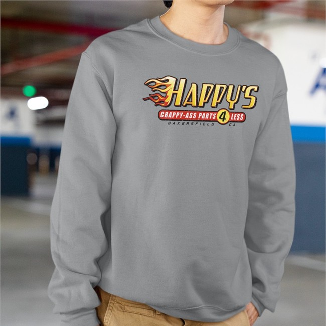 Happy's Eshop Merch Kevin Harvick Happy's Crappy-Ass Parts 4 Less T Shirt Kevin Harvick Happy's Crappy-Ass Parts 4 Less T Shirts Happy's Eshop Merch